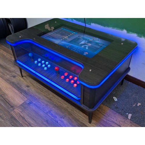 118 - Home Leisure Direct light up gaming table. Less than 12 months old with 3500 built in vintage gaming... 