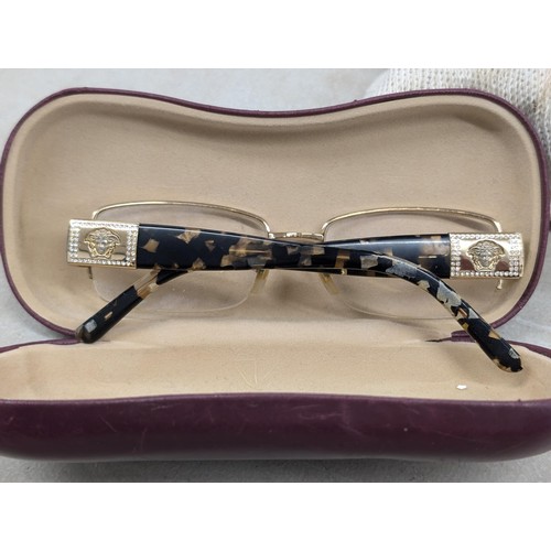 27 - Genuine Versace framed reading glasses