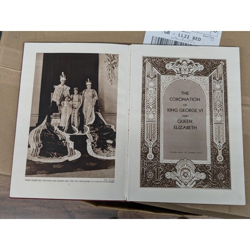 11 - 1937 the coronation  of King George VI and Queen Elizabeth hardback book in better than good conditi... 