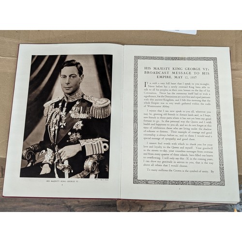 11 - 1937 the coronation  of King George VI and Queen Elizabeth hardback book in better than good conditi... 