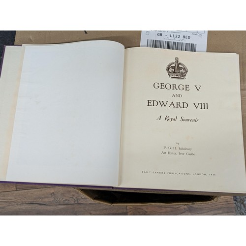 15 - 2 x 1930s hardback books being King Emperors Jubilee 1910-1935 & George V and Edward VIII, both by F... 