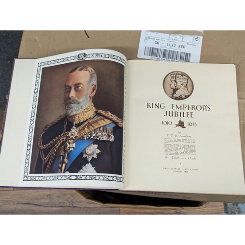 15 - 2 x 1930s hardback books being King Emperors Jubilee 1910-1935 & George V and Edward VIII, both by F... 