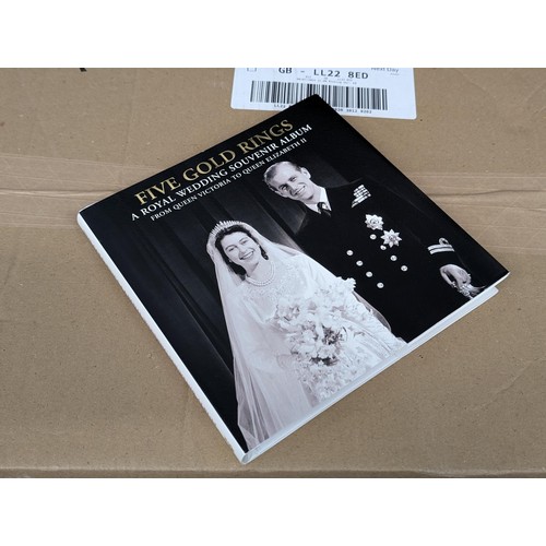 19 - 2007 five gold rings - a royal wedding souvenir album hardback book in excellent condition and with ... 