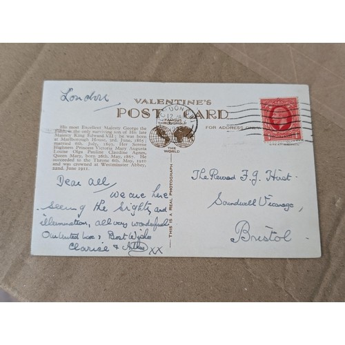 24 - Rare 1935 silver jubilee picture postcard - written and posted in excellent condition