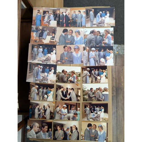 34 - Selection of assorted developed photographs of Charles and Diana on a visit to Ruthin - never  befor... 