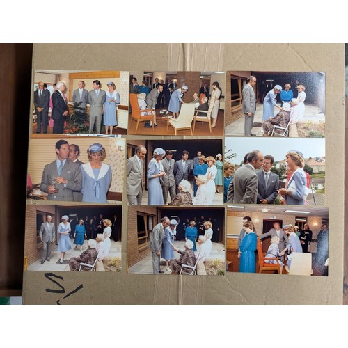 34 - Selection of assorted developed photographs of Charles and Diana on a visit to Ruthin - never  befor... 