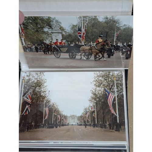 35 - Small photograph album of developed photographs of The Queen and state visit parade in November 1993... 