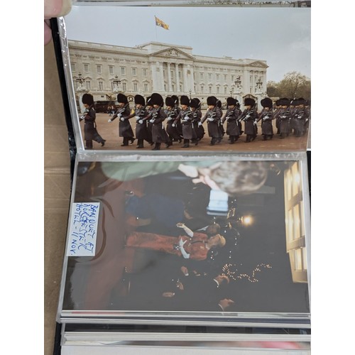 35 - Small photograph album of developed photographs of The Queen and state visit parade in November 1993... 