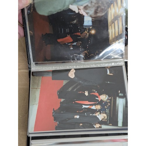 35 - Small photograph album of developed photographs of The Queen and state visit parade in November 1993... 