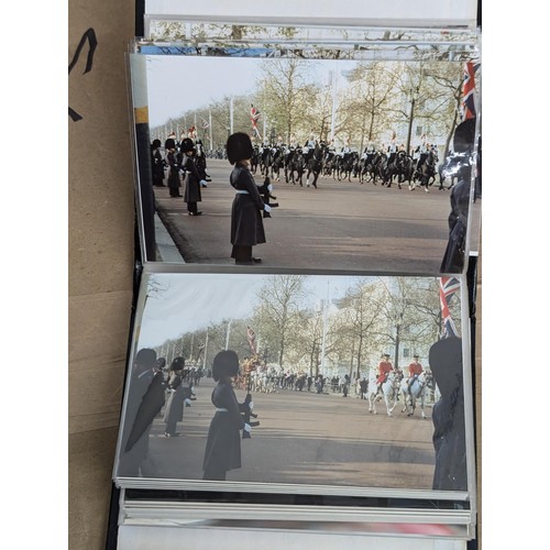 35 - Small photograph album of developed photographs of The Queen and state visit parade in November 1993... 