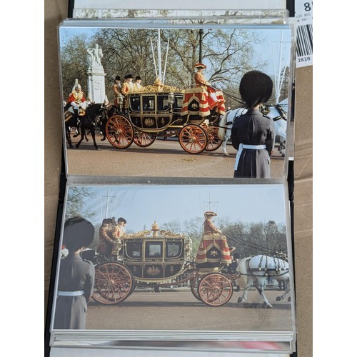 35 - Small photograph album of developed photographs of The Queen and state visit parade in November 1993... 