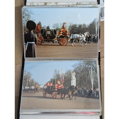 35 - Small photograph album of developed photographs of The Queen and state visit parade in November 1993... 