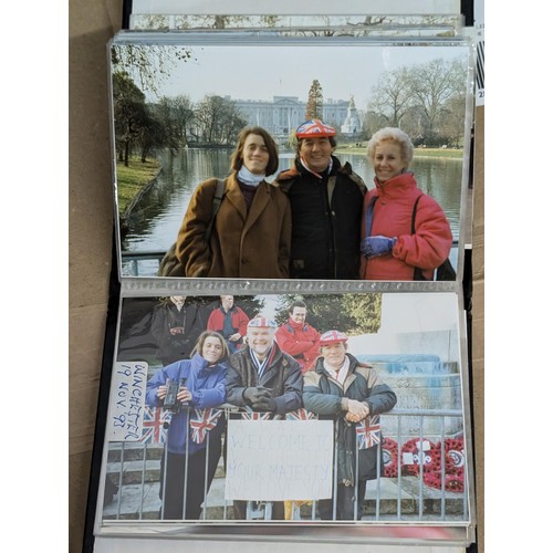 35 - Small photograph album of developed photographs of The Queen and state visit parade in November 1993... 