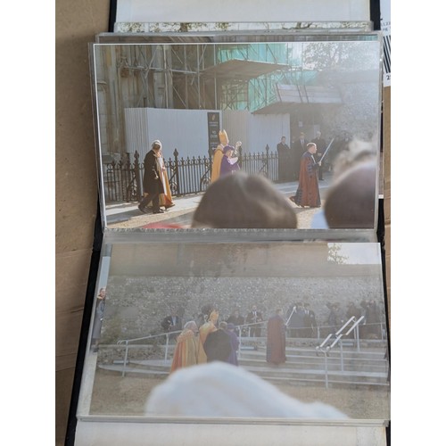 35 - Small photograph album of developed photographs of The Queen and state visit parade in November 1993... 