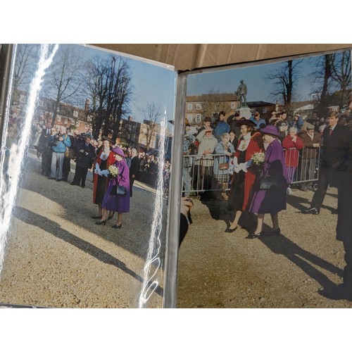 35 - Small photograph album of developed photographs of The Queen and state visit parade in November 1993... 