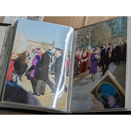 35 - Small photograph album of developed photographs of The Queen and state visit parade in November 1993... 