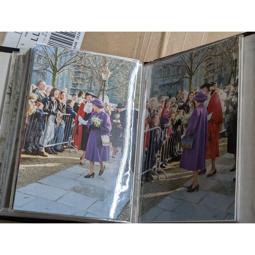 35 - Small photograph album of developed photographs of The Queen and state visit parade in November 1993... 