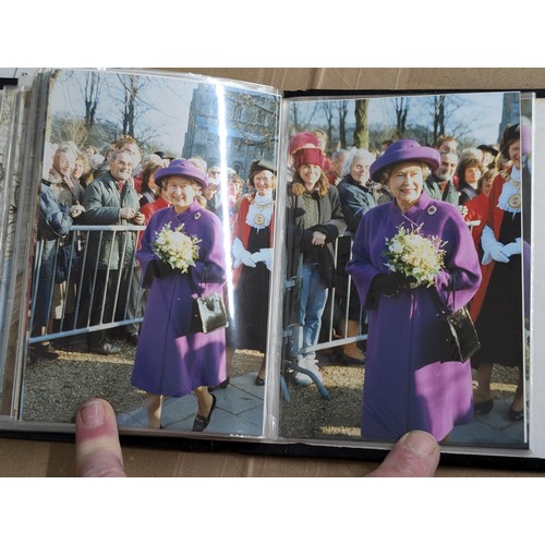 35 - Small photograph album of developed photographs of The Queen and state visit parade in November 1993... 