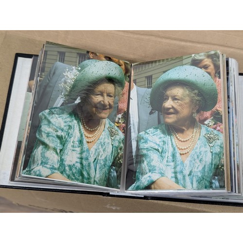 36 - Small photograph album full of developed photographs of The Queen Mother at various visits, from Aug... 