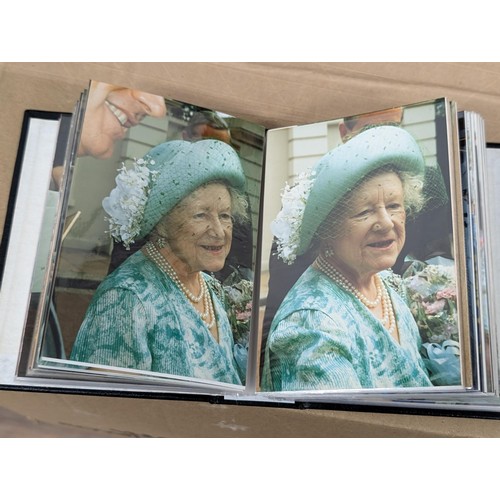 36 - Small photograph album full of developed photographs of The Queen Mother at various visits, from Aug... 