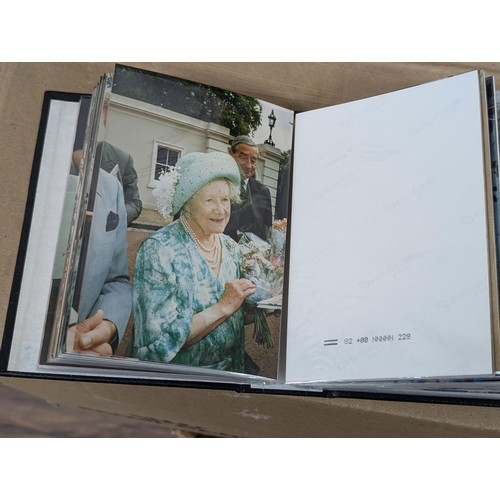 36 - Small photograph album full of developed photographs of The Queen Mother at various visits, from Aug... 