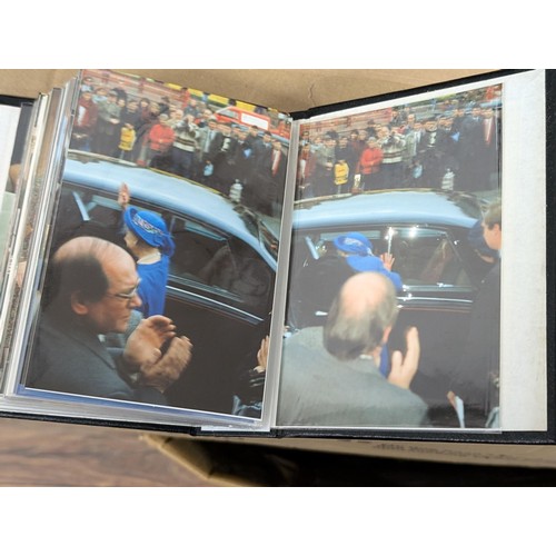 36 - Small photograph album full of developed photographs of The Queen Mother at various visits, from Aug... 