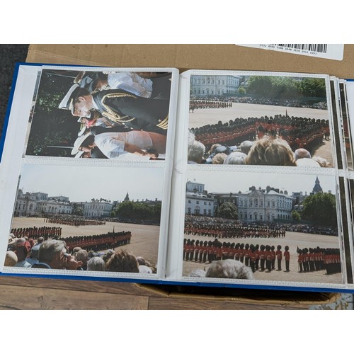 37 - Large photograph album of developed photographs titled June 2003, trooping the colour and Prince Wil... 