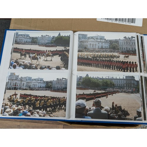 37 - Large photograph album of developed photographs titled June 2003, trooping the colour and Prince Wil... 