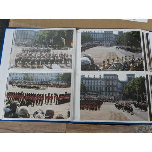 37 - Large photograph album of developed photographs titled June 2003, trooping the colour and Prince Wil... 