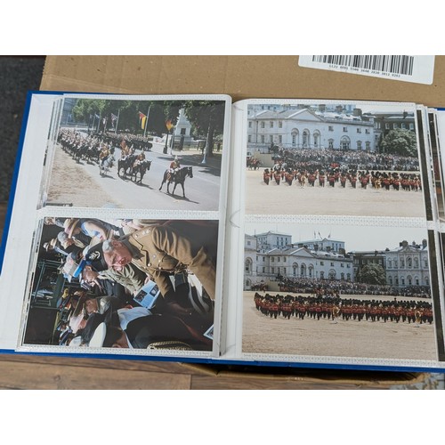 37 - Large photograph album of developed photographs titled June 2003, trooping the colour and Prince Wil... 