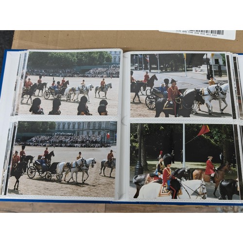 37 - Large photograph album of developed photographs titled June 2003, trooping the colour and Prince Wil... 