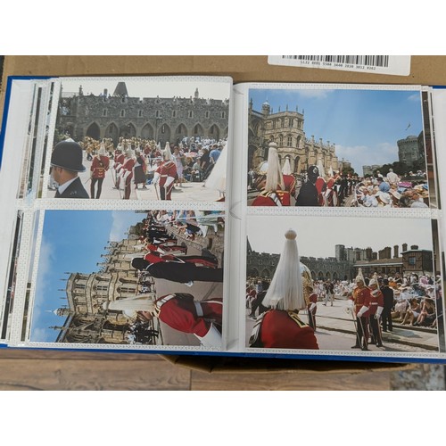 37 - Large photograph album of developed photographs titled June 2003, trooping the colour and Prince Wil... 