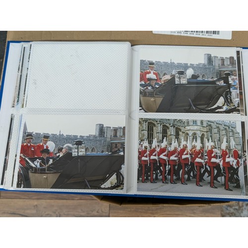 37 - Large photograph album of developed photographs titled June 2003, trooping the colour and Prince Wil... 