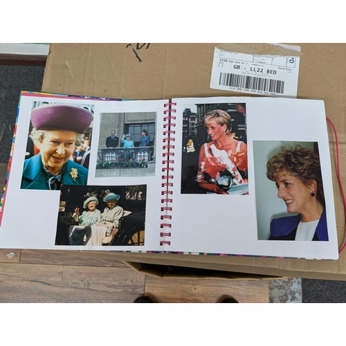 38 - Large photograph album full of developed photographs of most of the Royal family over a number of ye... 