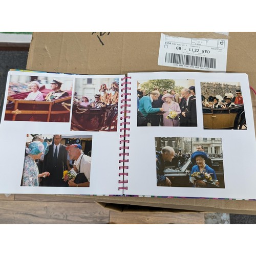 38 - Large photograph album full of developed photographs of most of the Royal family over a number of ye... 