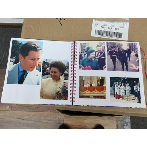 38 - Large photograph album full of developed photographs of most of the Royal family over a number of ye... 