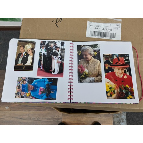 38 - Large photograph album full of developed photographs of most of the Royal family over a number of ye... 