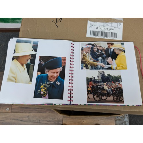 38 - Large photograph album full of developed photographs of most of the Royal family over a number of ye... 