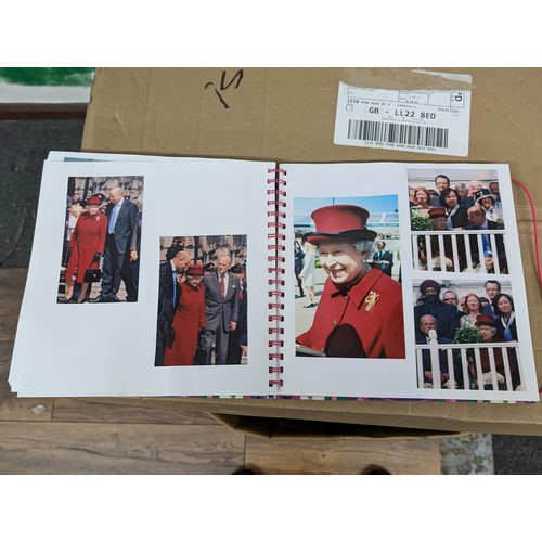 38 - Large photograph album full of developed photographs of most of the Royal family over a number of ye... 