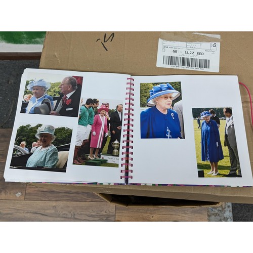 38 - Large photograph album full of developed photographs of most of the Royal family over a number of ye... 