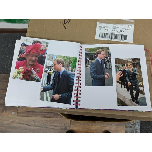 38 - Large photograph album full of developed photographs of most of the Royal family over a number of ye... 