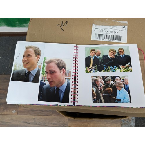 38 - Large photograph album full of developed photographs of most of the Royal family over a number of ye... 