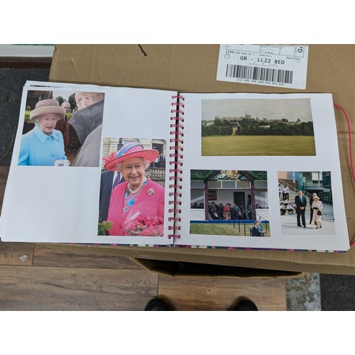 38 - Large photograph album full of developed photographs of most of the Royal family over a number of ye... 