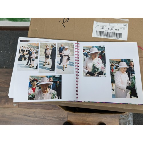 38 - Large photograph album full of developed photographs of most of the Royal family over a number of ye... 