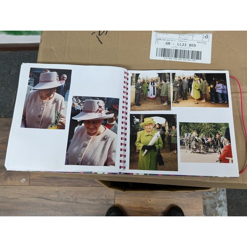 38 - Large photograph album full of developed photographs of most of the Royal family over a number of ye... 