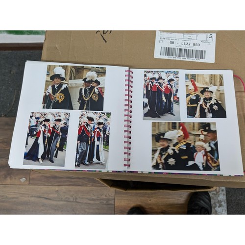 38 - Large photograph album full of developed photographs of most of the Royal family over a number of ye... 