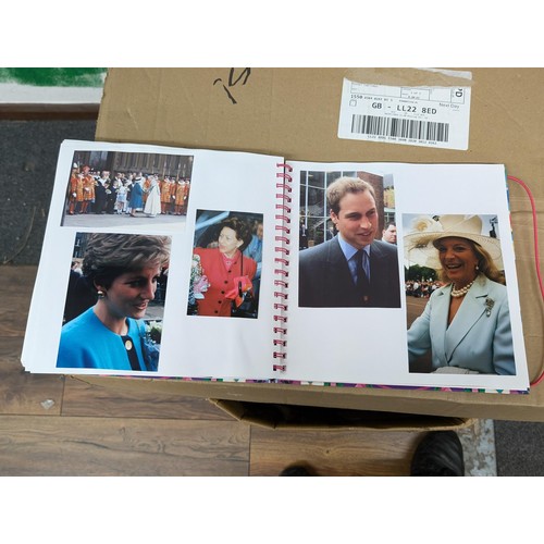 38 - Large photograph album full of developed photographs of most of the Royal family over a number of ye... 