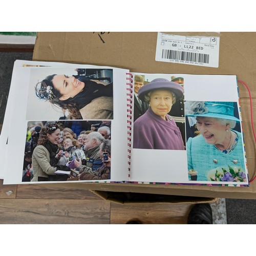 38 - Large photograph album full of developed photographs of most of the Royal family over a number of ye... 