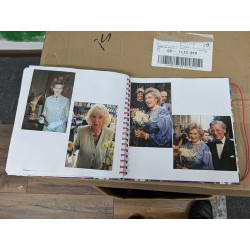 38 - Large photograph album full of developed photographs of most of the Royal family over a number of ye... 