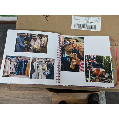 38 - Large photograph album full of developed photographs of most of the Royal family over a number of ye... 